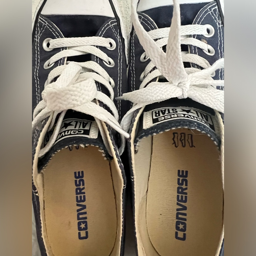 Unisex Converse Chuck Taylor All Star Ox Navy Blue Women 8/Men’s 6 - Picture 6 of 6